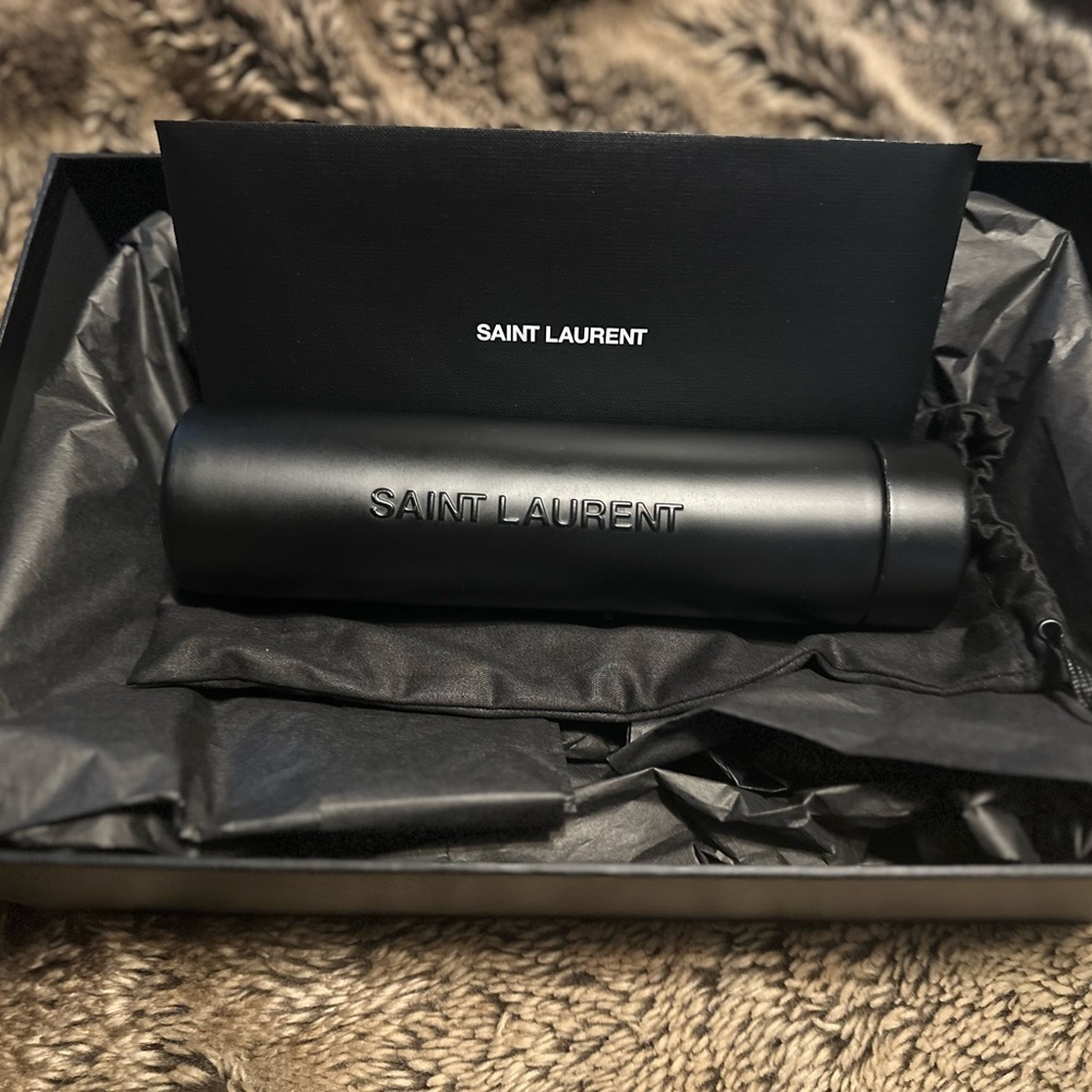 Saint Laurent Rive Droite Metal Travel Mug